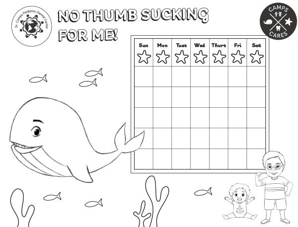 thumb sucking chart color